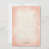 Aquarell Starfish Beach Hochzeit Einladung Koralle (Rückseite)