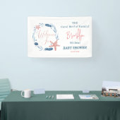 Aquarell Starfish Coral Reef Kinderdusche Willkomm Banner (Messe)