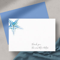 Aquarell Starfish Dankeschön Stationery Note Card