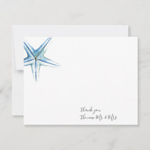 Aquarell Starfish Dankeschön Stationery Note Card Mitteilungskarte