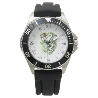 Aquarell Steiermark Wappen Panther Österreich Armbanduhr