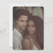 Aquarell Stein Kapelle Frühling Hochzeitsfoto Einladung (Rückseite)