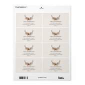 Aquarell Steppenblütenterrasse Moderne Eleganz (Vorne)