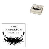 Aquarell Steppenblütenterrasse Moderne Eleganz Gummistempel (Stempel)