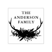 Aquarell Steppenblütenterrasse Moderne Eleganz Gummistempel (Prägung)