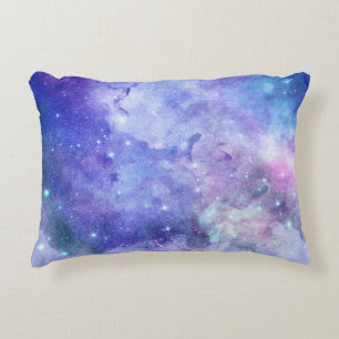Aquarell Sternenhimmel Weltraumliebhaber Galaxie S Dekokissen