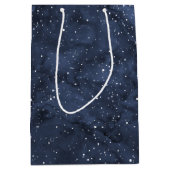 Aquarell-sternenklare Himmel Mittlere Geschenktüte (Vorderseite)