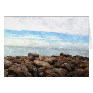Aquarell-Strand-Anmerkung