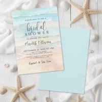 Aquarell-Strand-Brautjungfernparty