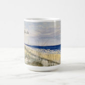 Aquarell-Strand, das Leben ist ein Strand, Kaffeet Kaffeetasse (Mittel)
