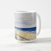 Aquarell-Strand, das Leben ist ein Strand, Kaffeet Kaffeetasse (VorderseiteRechts)