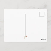 Aquarell-Strand Glücksort Postkarte (Rückseite)
