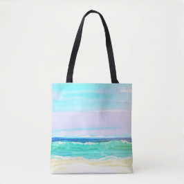Aquarell-Strand-Szene 1 Tasche