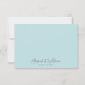 Aquarell Strandhochzeit Dankeskarte (Rückseite)