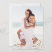 Aquarell Strandhochzeit Save The Date (Rückseite)