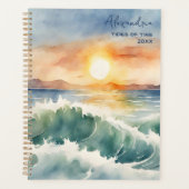 Aquarell-Strandsonne Planer (Vorderseite)