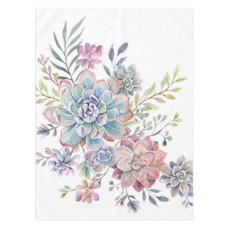 Aquarell Succulent Tischdecke