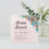 Aquarell Succules Summer Baby Dusche Willkommen Einladung (Stehend Vorderseite)