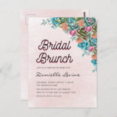 Aquarell Succules Summer Baby Dusche Willkommen Postkarte (Vorne/Hinten)