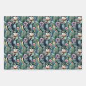 Aquarell Sukkulente Geschenkpapier Set (Vorderseite 2)