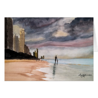 AQUARELL- SURFER-PARADIES Queensland Australien