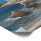 Aquarell-Surrealismus-Kunstposter Poster (Ecke)