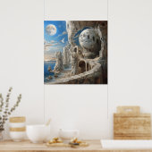 Aquarell-Surrealismus-Kunstposter Poster (Küche)