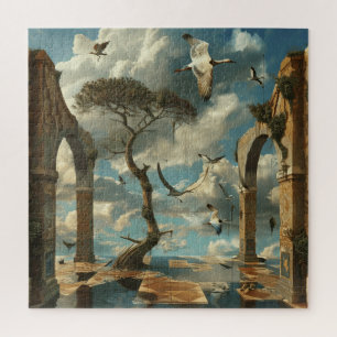 Aquarell-Surrealismus-Puzzle Puzzle