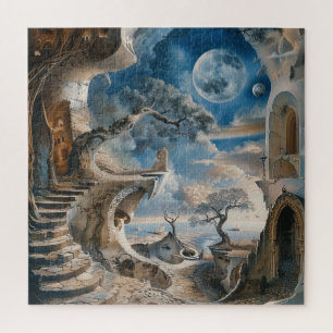 Aquarell-Surrealismus-Puzzle Puzzle