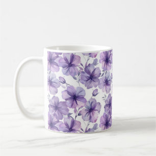 Aquarell süß chic romantisch floral kaffeetasse