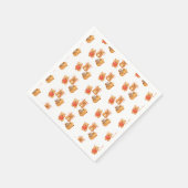 Aquarell Süße Capy Capybara Serviette (Ecke)