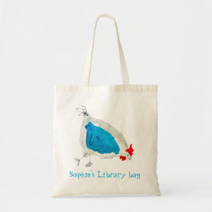 Aquarell süße Hühner Bibliotheksname Tragetasche