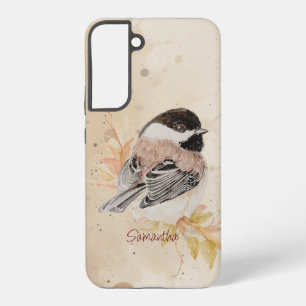 Aquarell Süße Kleine Meisen Vogel Kunst Samsung Galaxy Hülle