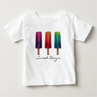 Aquarell Süße Popsicle Eiscreme Baby T-shirt