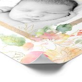 Aquarell Süßerbsen, ich bin ein Kind Gottes Poster (Ecke)