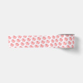 Aquarell Süßes Rosa Herz Satinband (Vorderseite)