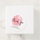 Aquarell Sweet Bow Cotton Candy Baby Dusche Geschenkanhänger (Beispiel)