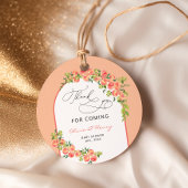 Aquarell Sweet Little Peach Vielen Dank für Ihre U Geschenkanhänger