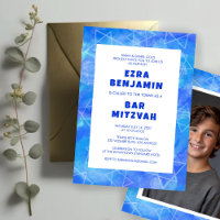 Aquarell Swirl Star Custom FOTO Bar Bat Mitzvah