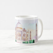 Aquarell Taj Mahal Kaffeetasse (VorderseiteRechts)