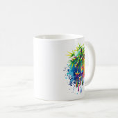 Aquarell-Tanabata-Baum Kaffeetasse (VorderseiteRechts)