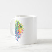 Aquarell-Tanabata-Baum Kaffeetasse (Vorderseite Links)