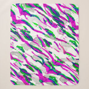 Aquarell-Tarnmuster-Design. Abstrakte Safari-Kache Sherpadecke