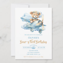 Aquarell-Teddybär-Aviator-Bärchen-erster-Geburtsta