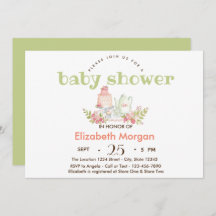 Aquarell Teekanne Blume Kinderdusche