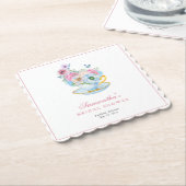 Aquarell-Teeparty-Brautjunggesellinnenabschied Untersetzer (angewinkelt)