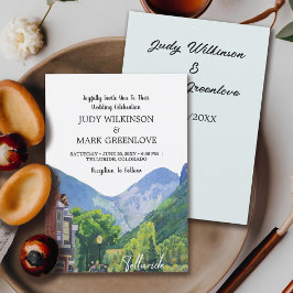 Aquarell Telluride Colorado Feiertagskarte