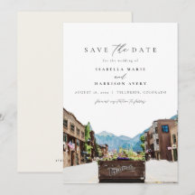 Aquarell Telluride Colorado Save the Date