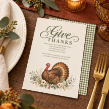 Aquarell Thanksgiving Truthahn Grünpflanzen