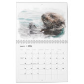 Aquarell-Tier-Kalender Kalender (Mär 2026)